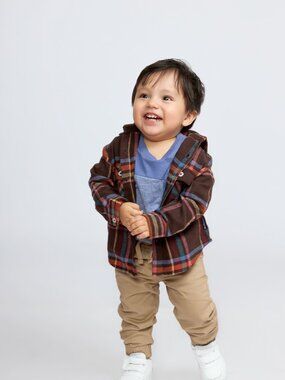 Ben Sherman Baby Boys 3-Piece Plaid Jacket, T-Shirt & Jogger Pants Set